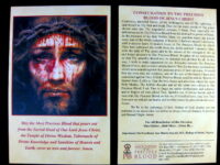 Precious Blood Consecration Prayer Card, Pack of 10