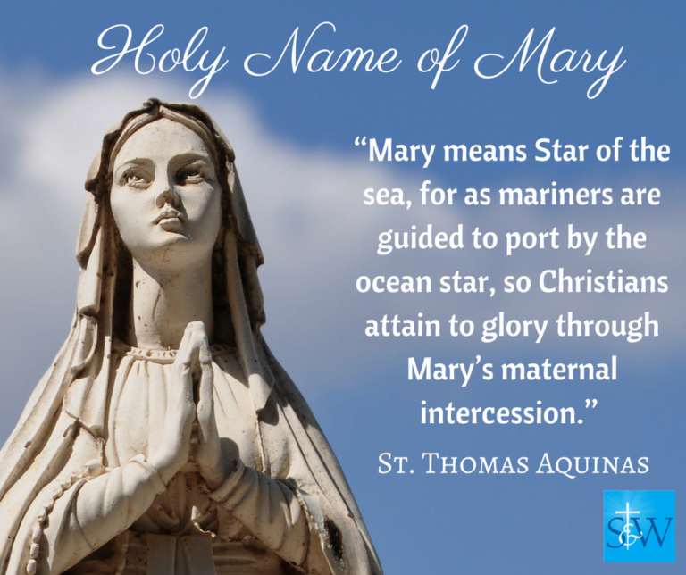Feast of the Holy Name of Mary