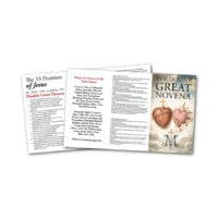 The Double Great Novena Trifold: Large Size (8.5"x14"), Pack of 10